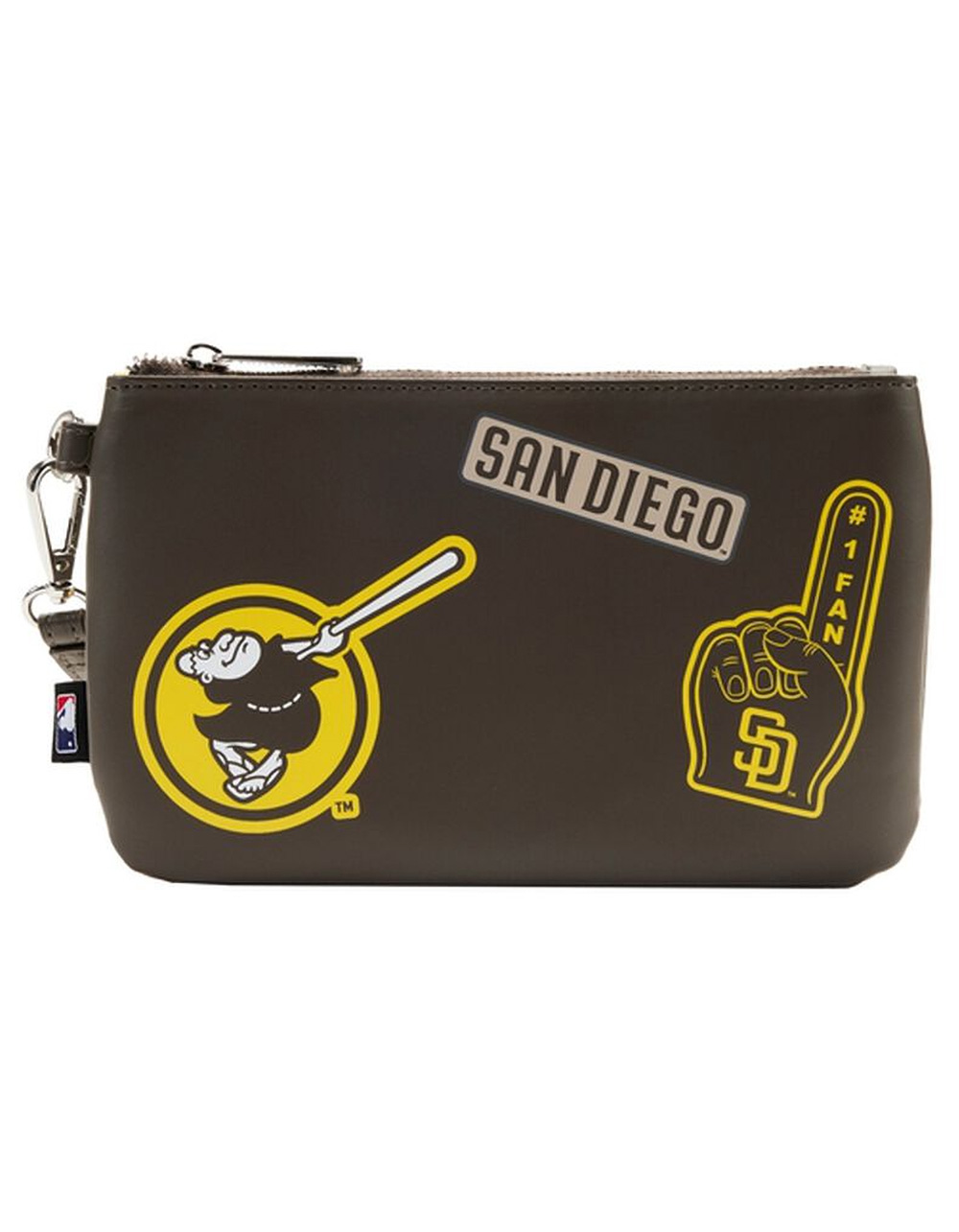 LOUNGEFLY x MLB LA Angels Stadium Crossbody Bag with Pouch - CLEAR/MULTI
