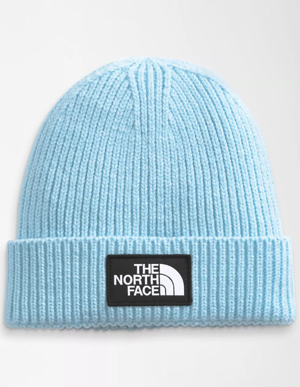 THE NORTH FACE Logo Box Cuffed Beanie - BLUE | Tillys