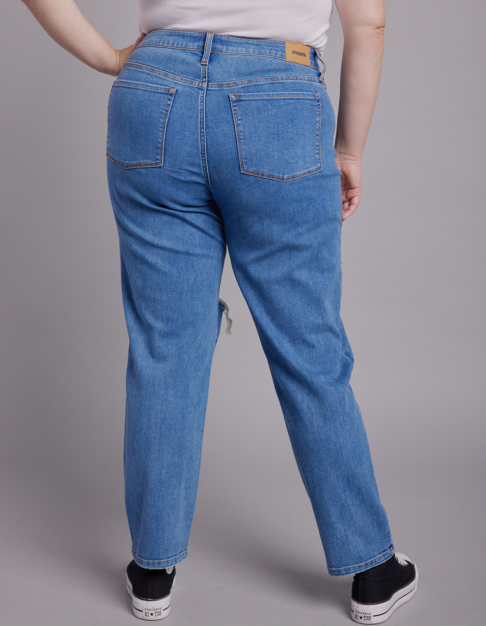 RSQ Jeans Women's Size 5 Waist 27 Vintage Mom Denim Pants Distressed Teen  Pants