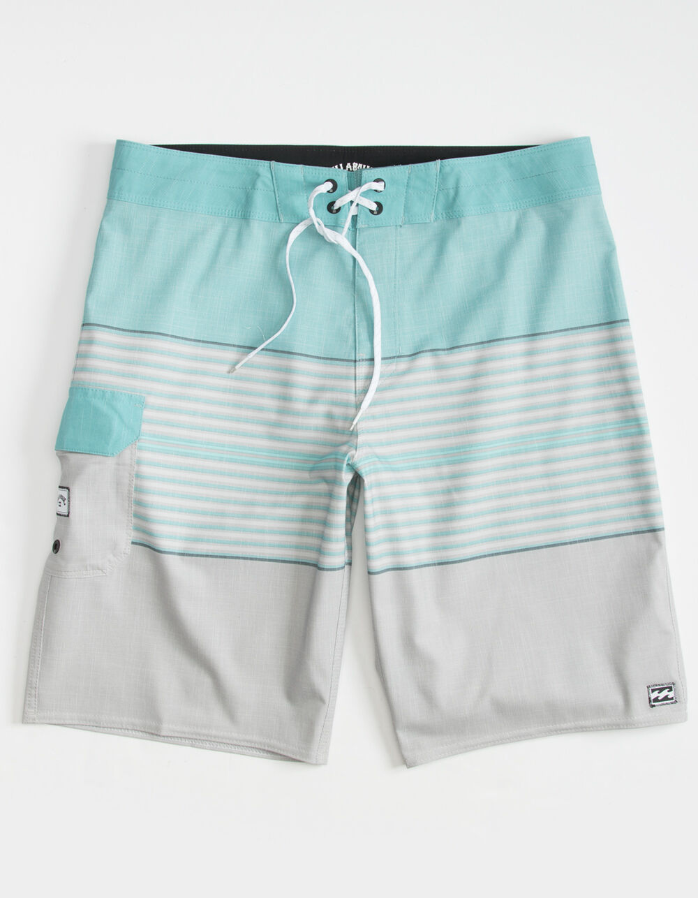 BILLABONG All Day Heather Stripe Pro Mens Mint & Gray Recycler ...