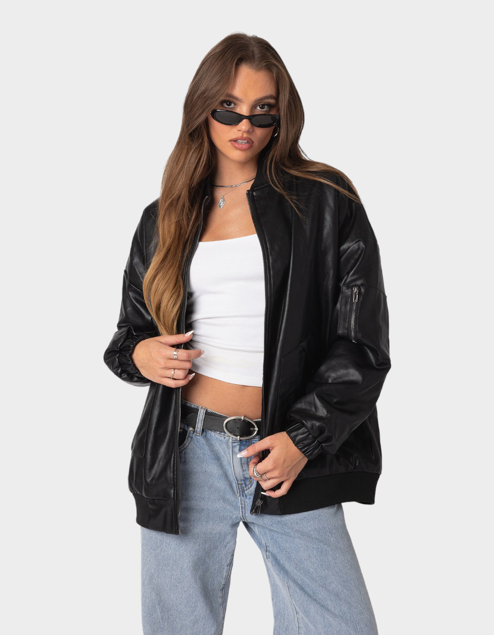 Women's Faux Leather & Moto Jackets