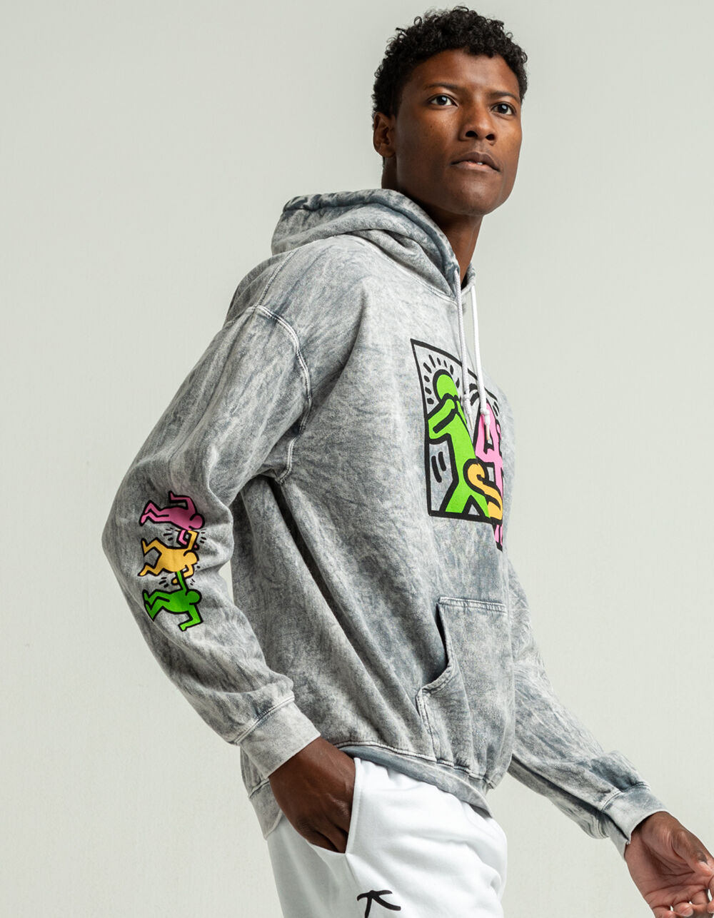 RSQ x Keith Haring Mens Hoodie - GRAY | Tillys