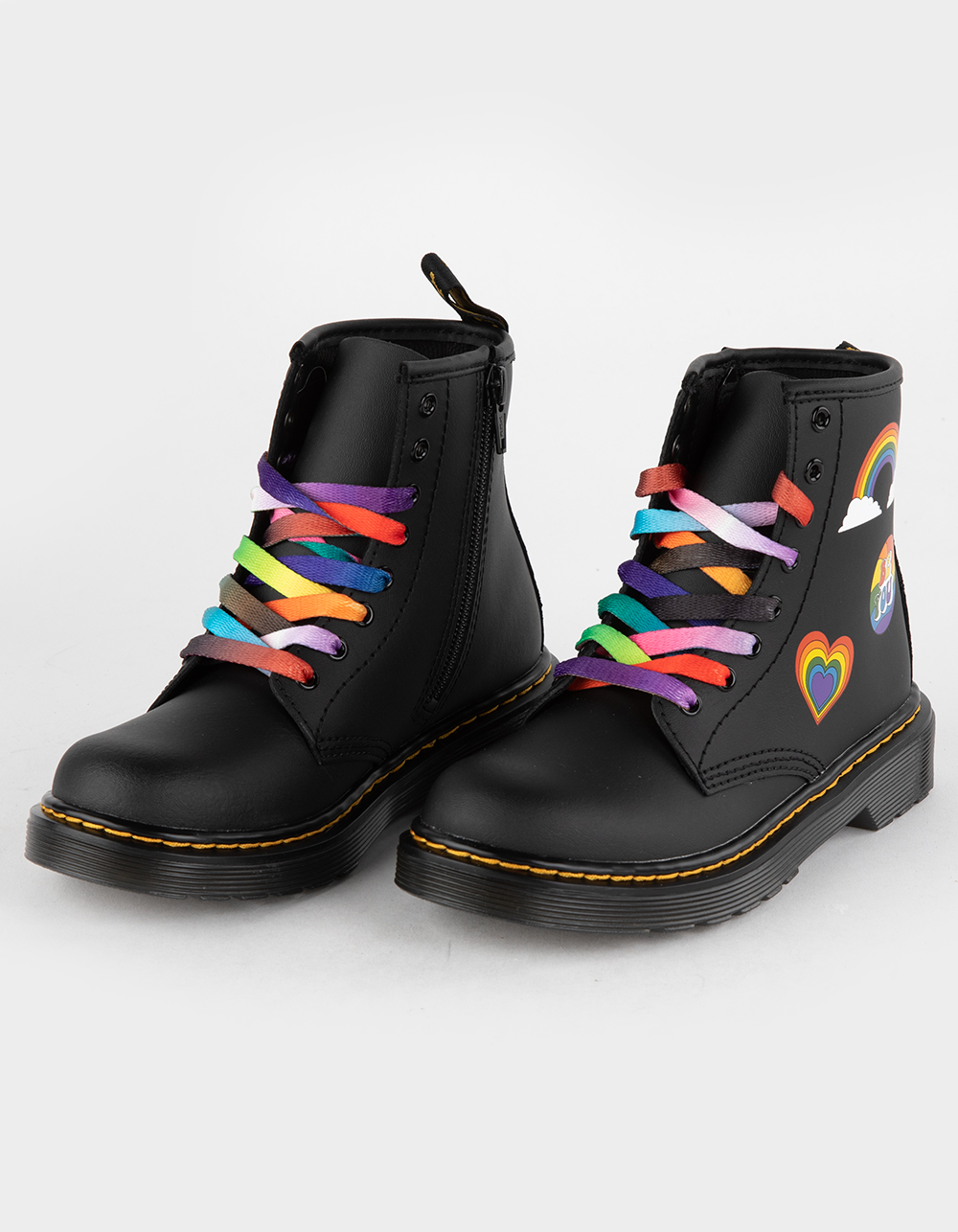 Egypte gemakkelijk Erfenis DR. MARTENS 1460 For Pride Leather Lace Up Kids Boots - RAINBOW | Tillys