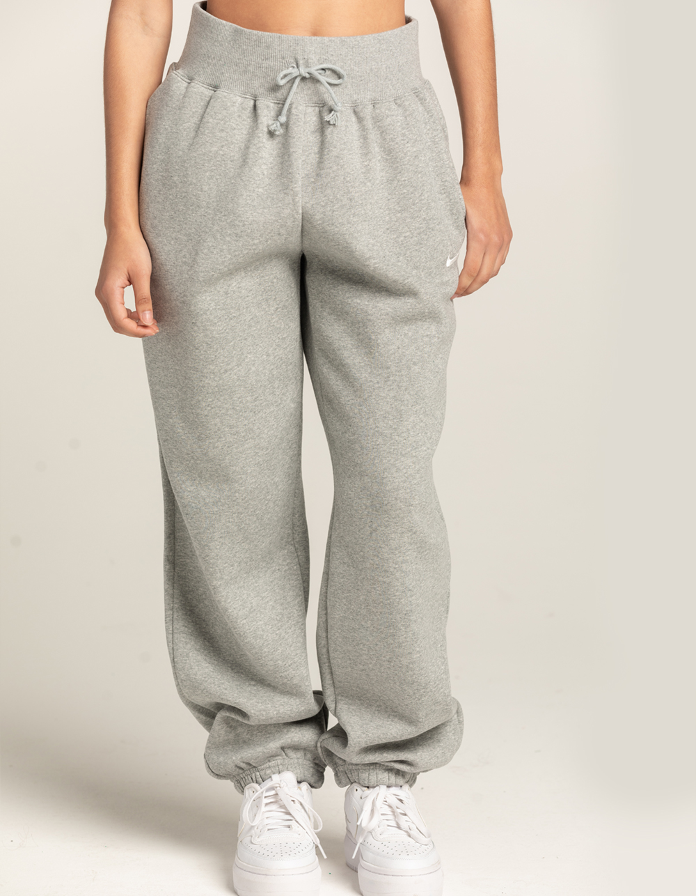 Nike Phoenix Fleece wide sweatpants in gray - gray