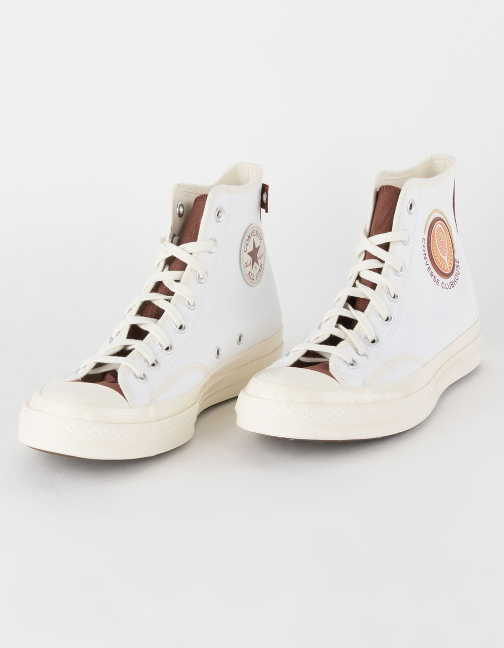 CONVERSE Chuck Taylor All Star 70 Clubhouse High Top Shoes - WHT/RED ...
