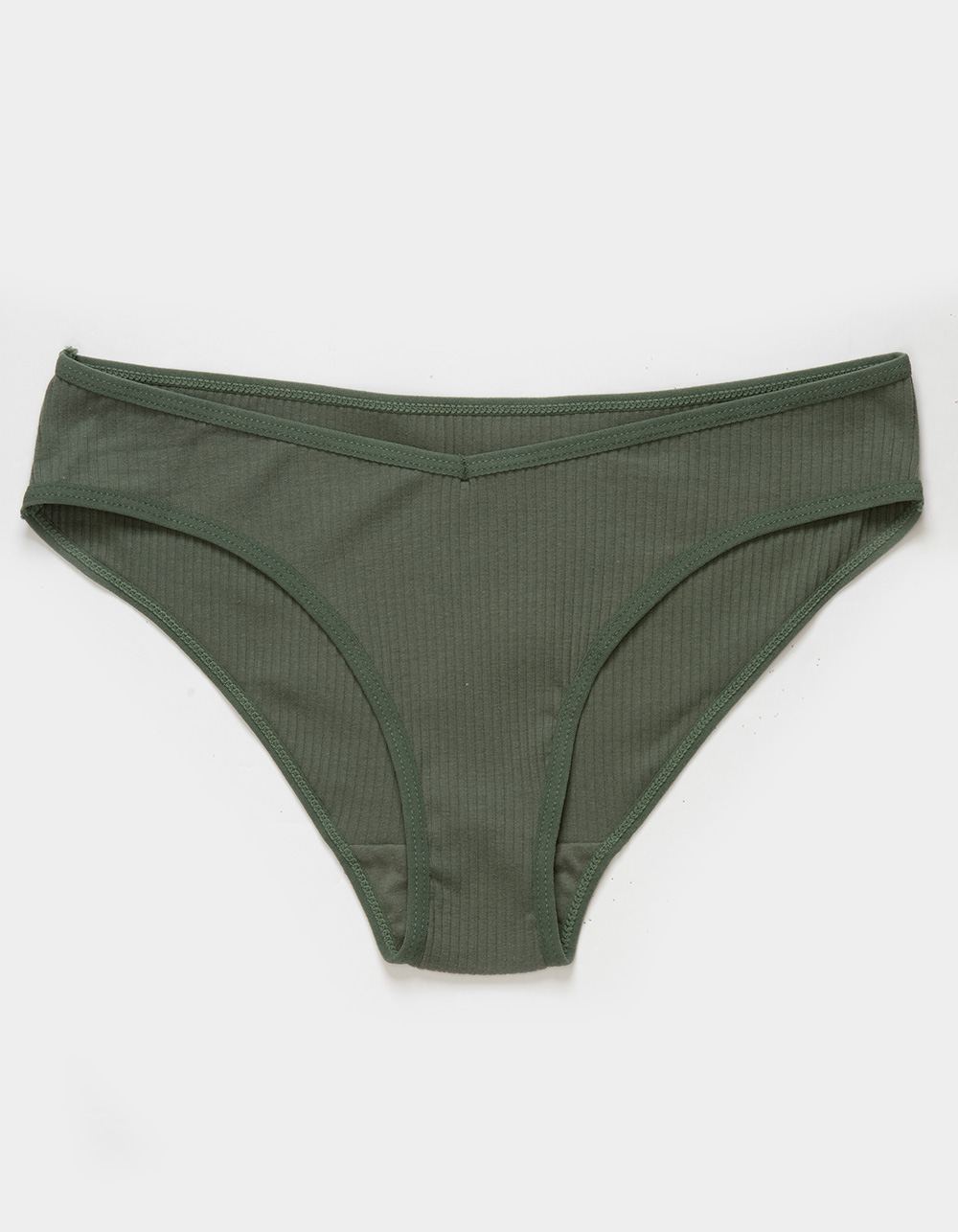 Buy Sage Green Lace Detail High Leg Knickers 6, Knickers