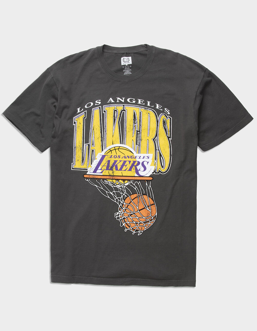 Los Angeles Lakers Lay Up Sweatpants - White Marle - Throwback