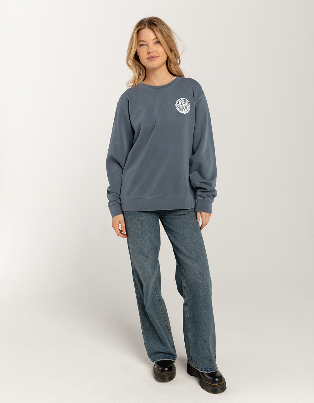 O'NEILL Easy Choice Womens Crewneck Sweatshirt - SLATE | Tillys