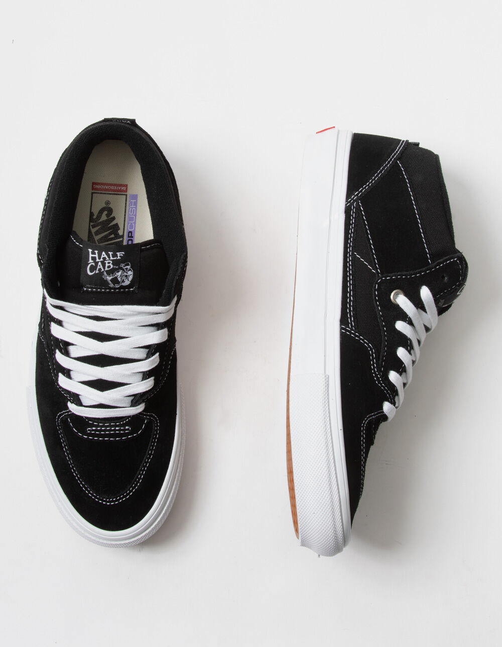 VANS Skate Half Cab Shoes - BLACK/WHITE | Tillys