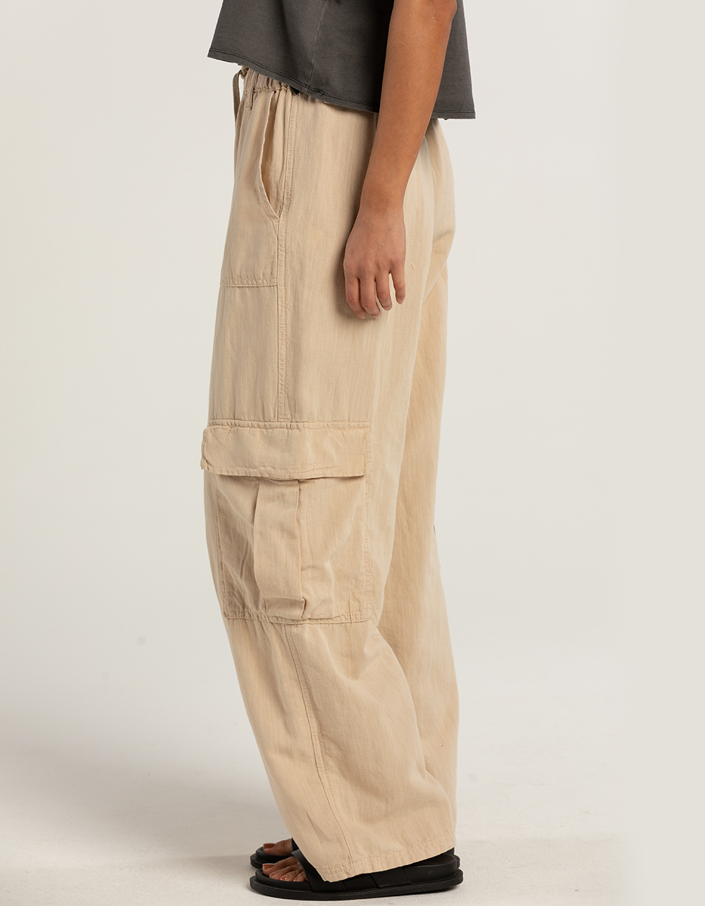 BDG Urban Outfitters Luca Womens Linen Cargo Pants - ECRU | Tillys