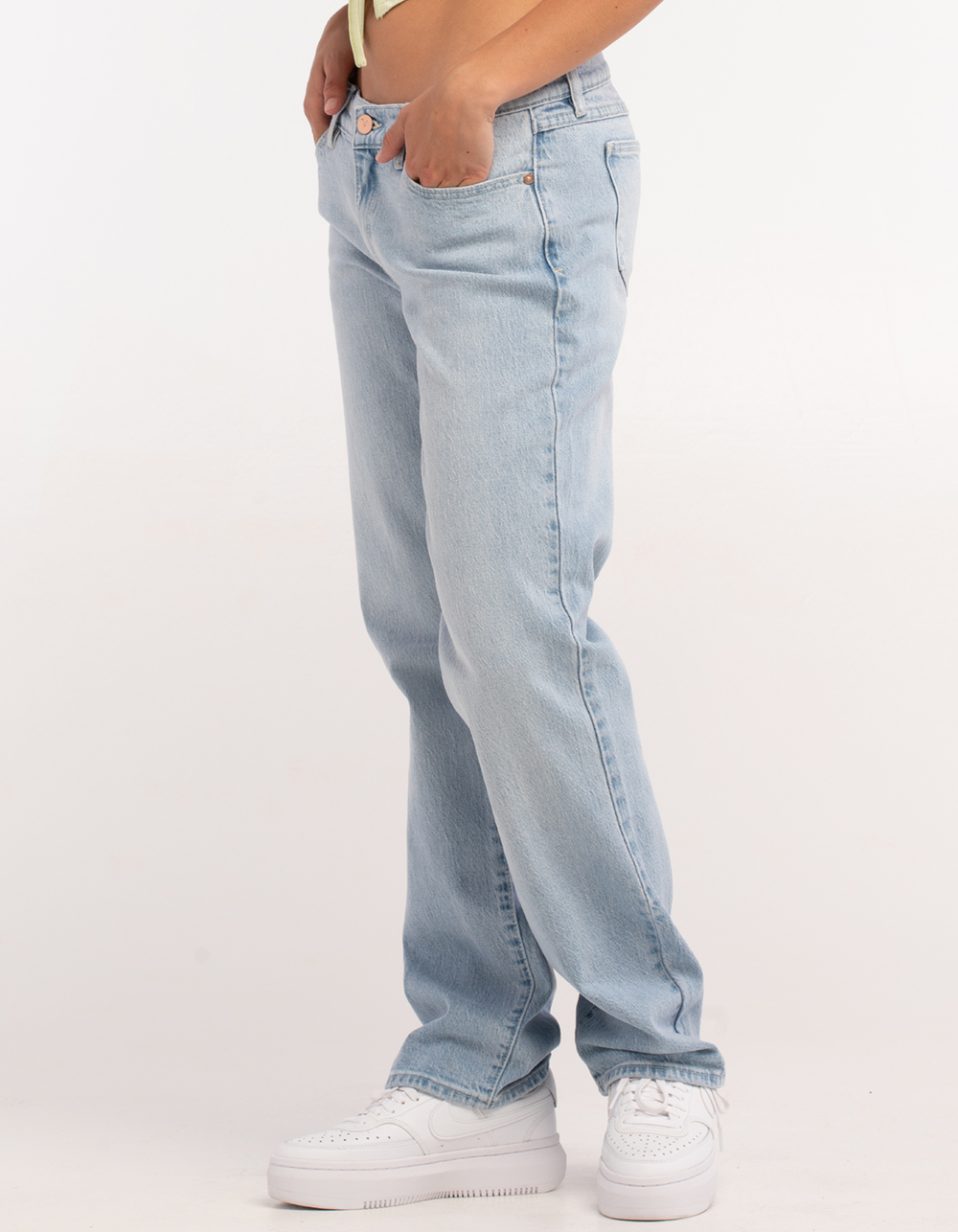 ABRAND A 99 Low Womens Straight Jeans - LIGHT WASH | Tillys