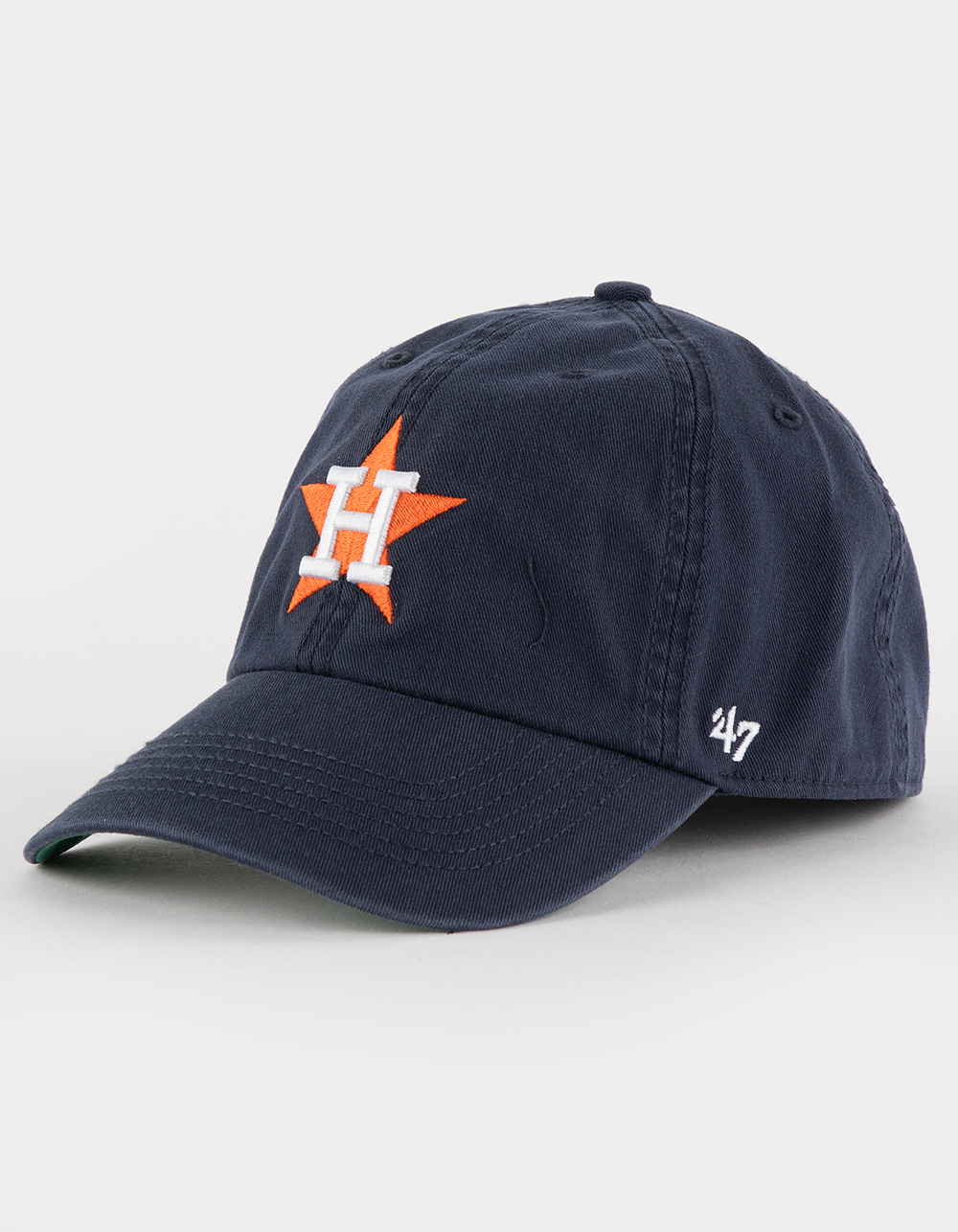 47 Brand Houston Astros Clean up Dad Hat Cap Black/White