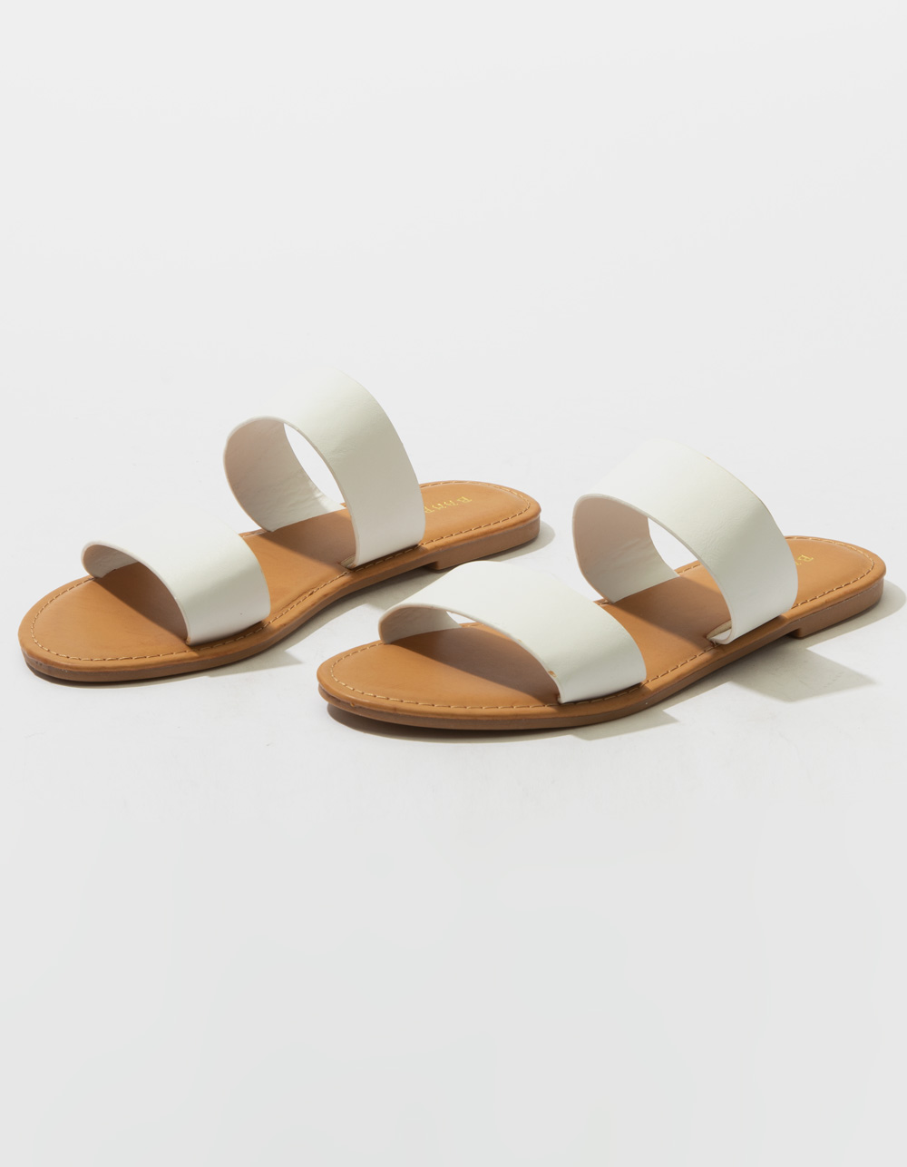 BAMBOO Double Strap Womens Sandals - WHITE | Tillys