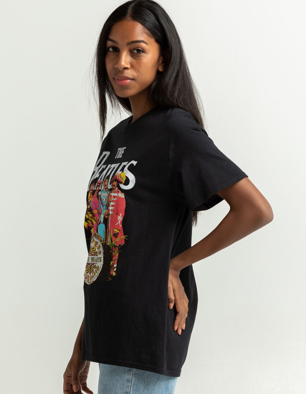 THE BEATLES Lonely Hearts Womens Tee - BLACK | Tillys