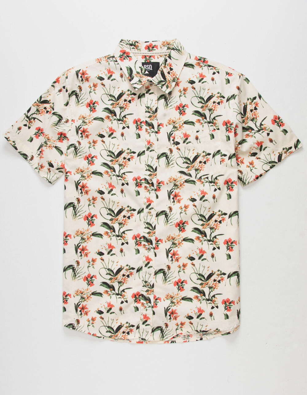 RSQ Floral Mens Shirt - CREAM | Tillys
