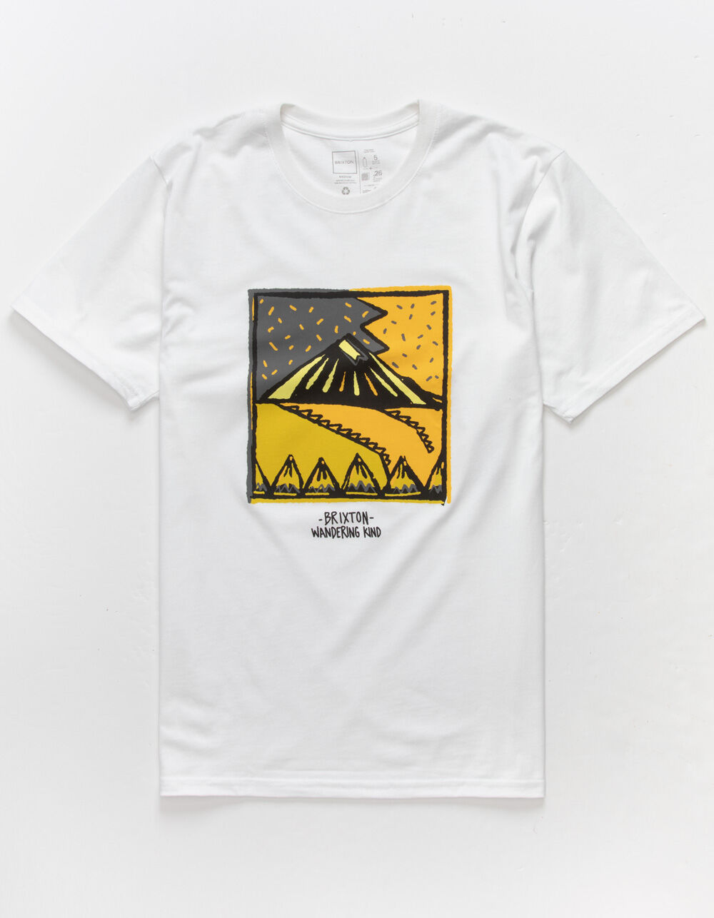 BRIXTON Calavera Eco Mens T-Shirt - WHITE | Tillys
