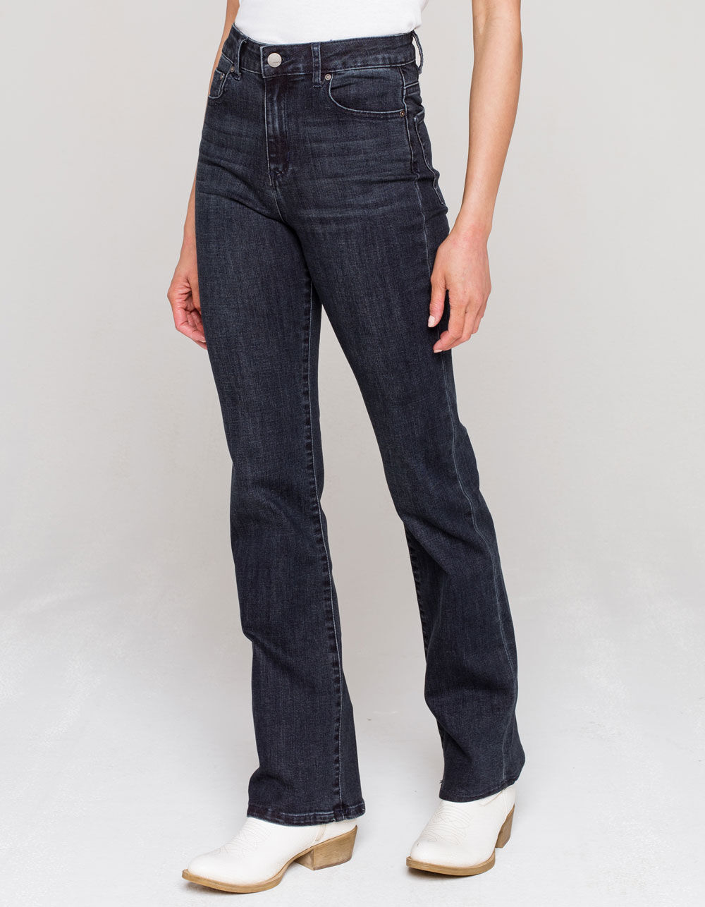 TRACTR Basic High Rise Womens Bootcut Jeans - DARK WASH | Tillys