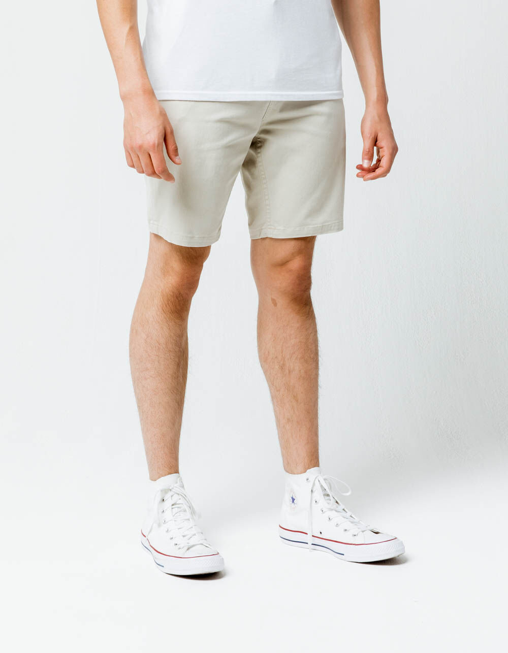 CHARLES AND A HALF Lincoln Stretch Stone Mens Shorts - STONE | Tillys