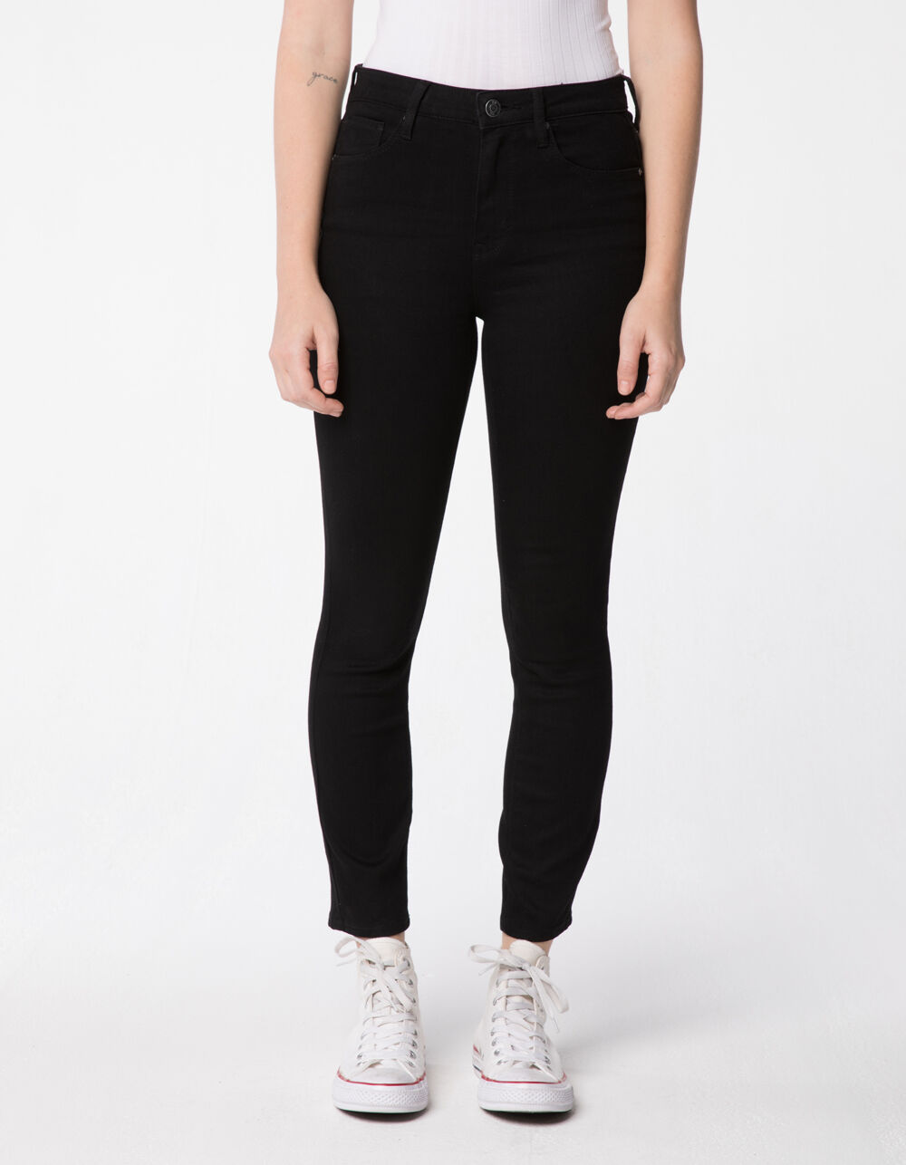 RSQ High Rise Ankle Womens Black Skinny Jeans - BLACK | Tillys