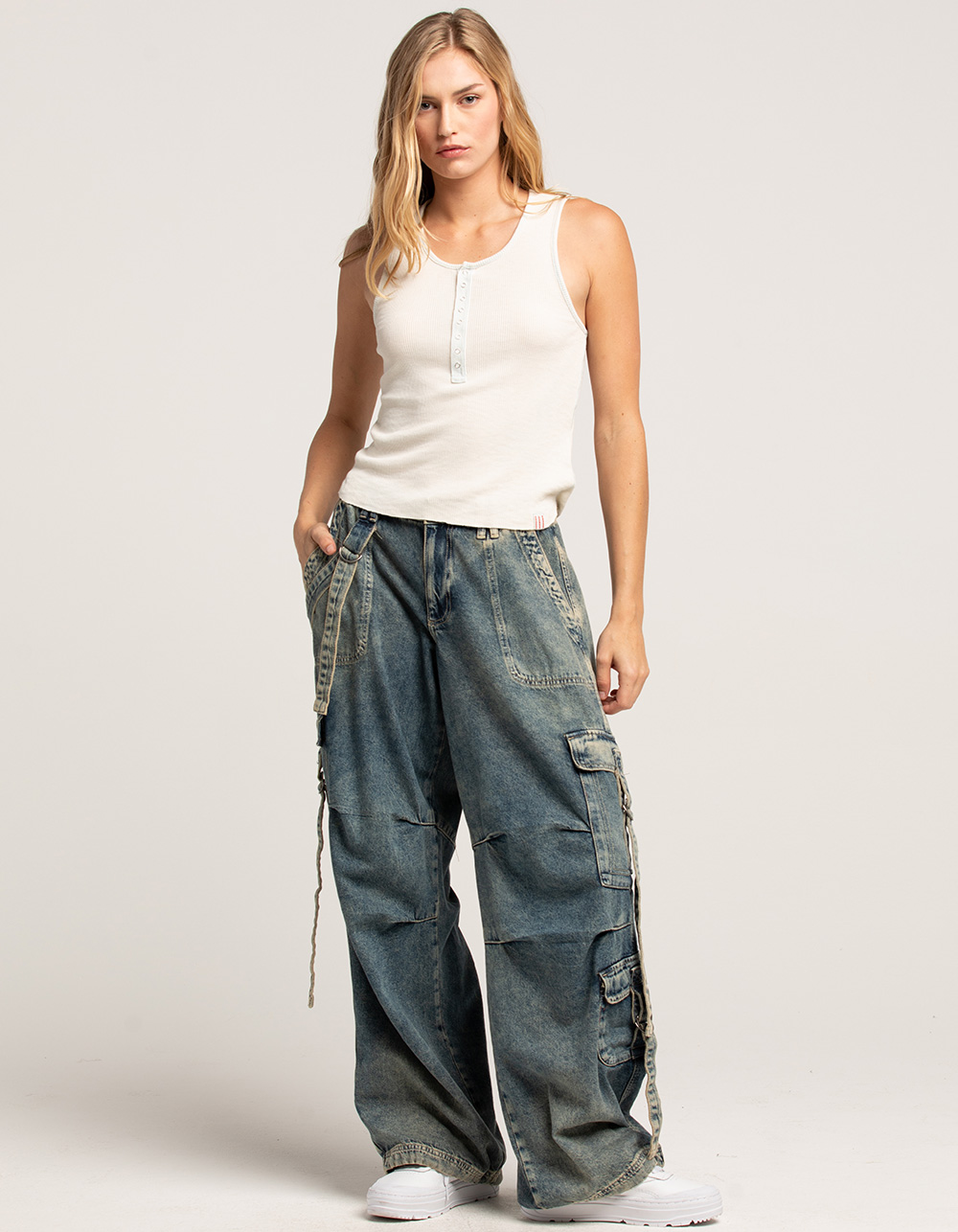 BDG Urban Outfitters Strappy Denim Womens Cargo Pants