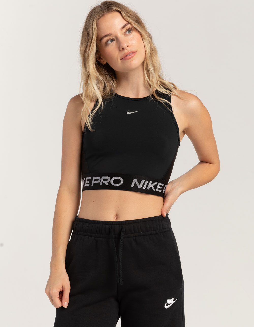 NikePro Dri-FIT Women's Cropped Training Tank (Plus Size)