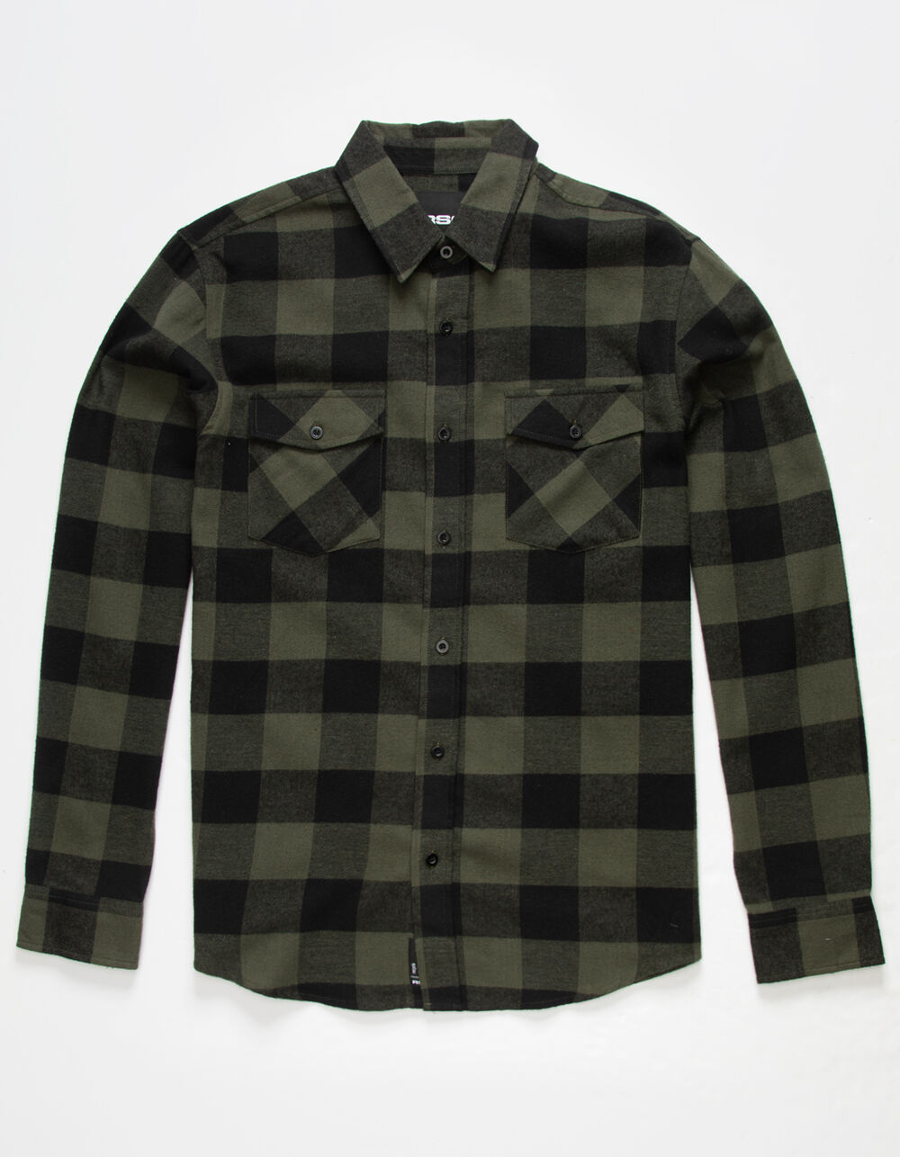 RSQ Mens Buffalo Flannel - OLIVE | Tillys
