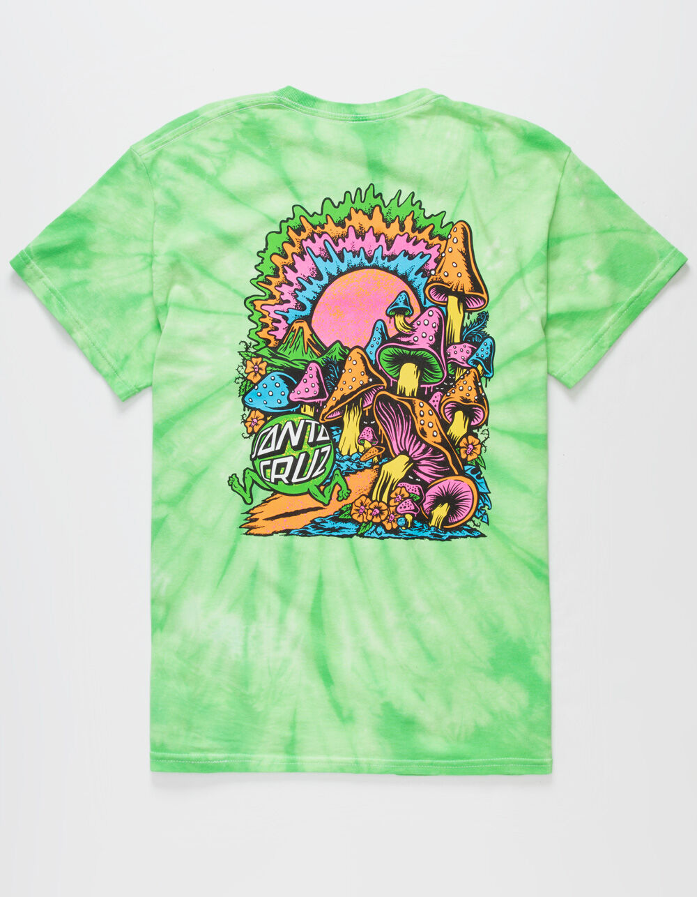 SANTA CRUZ Toxic Wasteland Mens Tie Dye T-Shirt - GREEN COMBO | Tillys