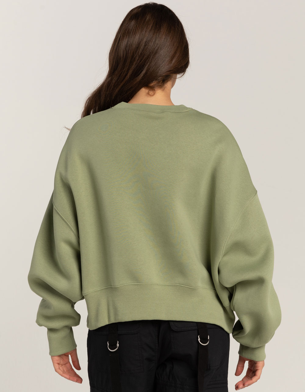 Oversized Sweatshirt - Khaki green - Ladies