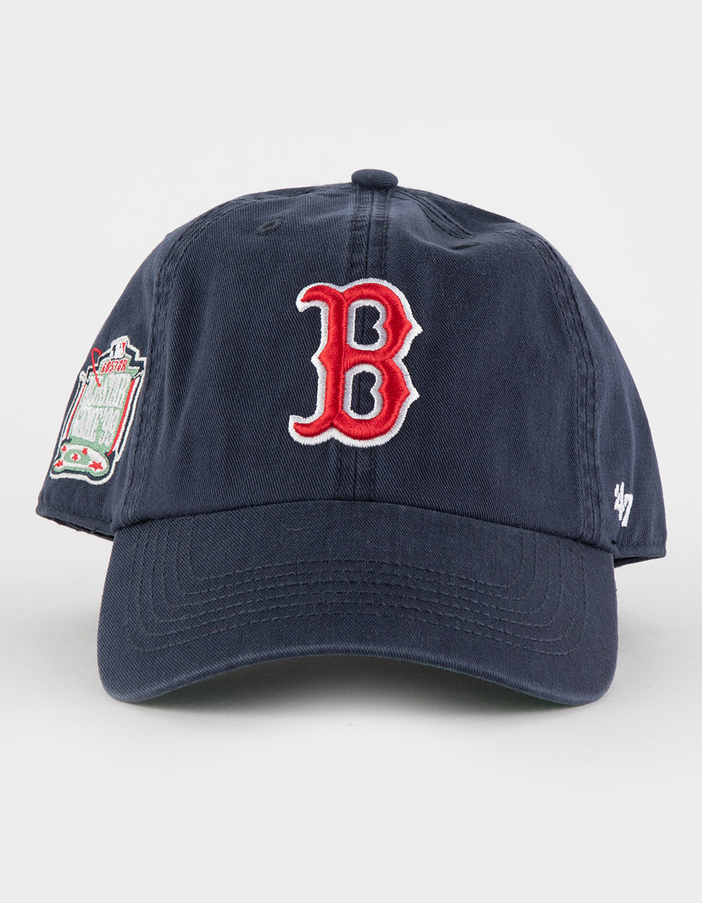 Men's '47 Navy Boston Red Sox Sure Shot Classic Franchise Fitted Hat Size: Large