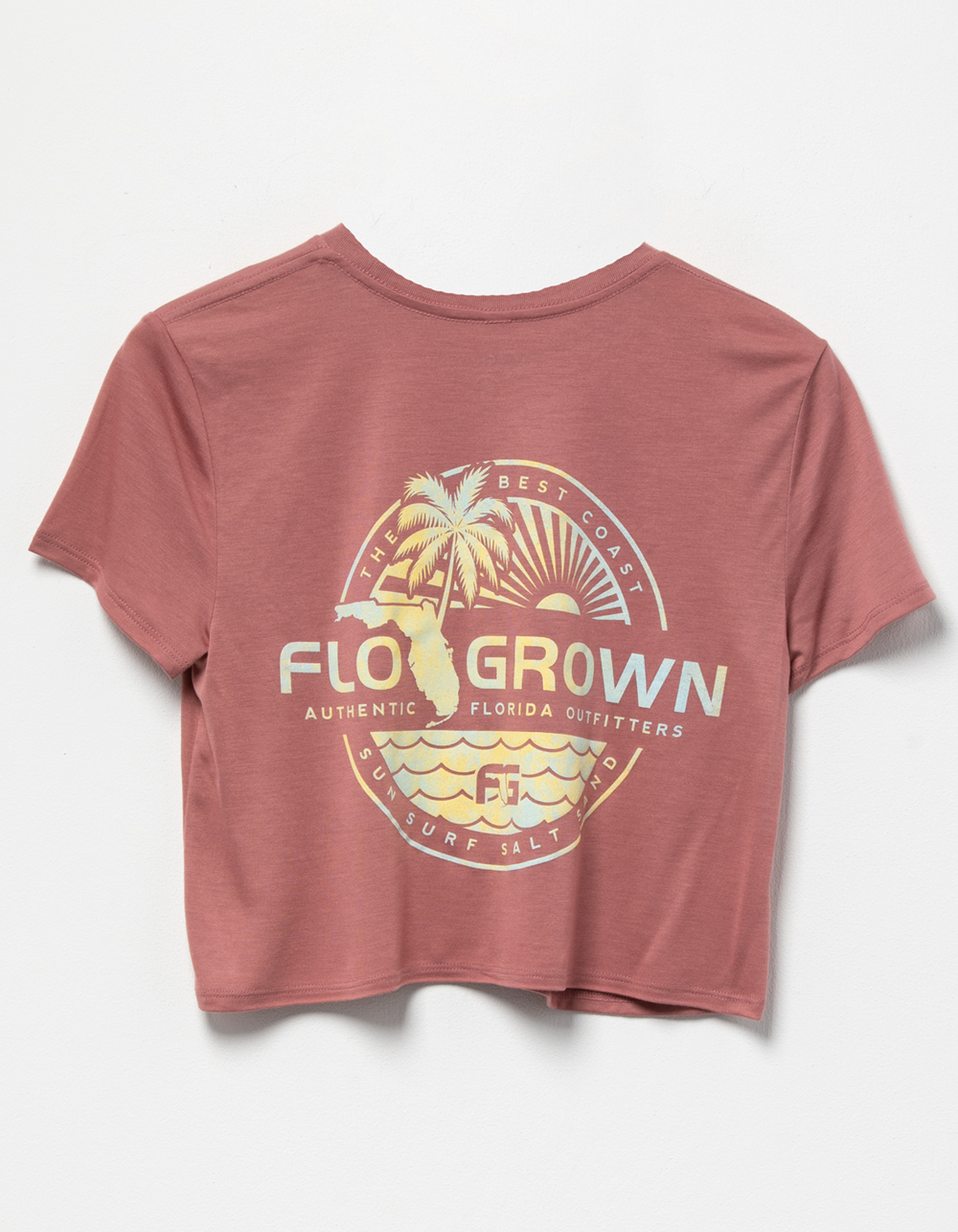 FLO GROWN Sunrise Crest Womens Crop Tee - PAPRIKA | Tillys