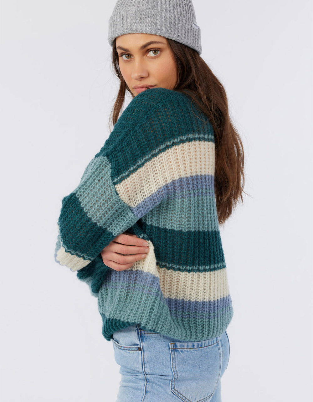 O'NEILL Lake View Womens Oversized Sweater - BLUE COMBO | Tillys