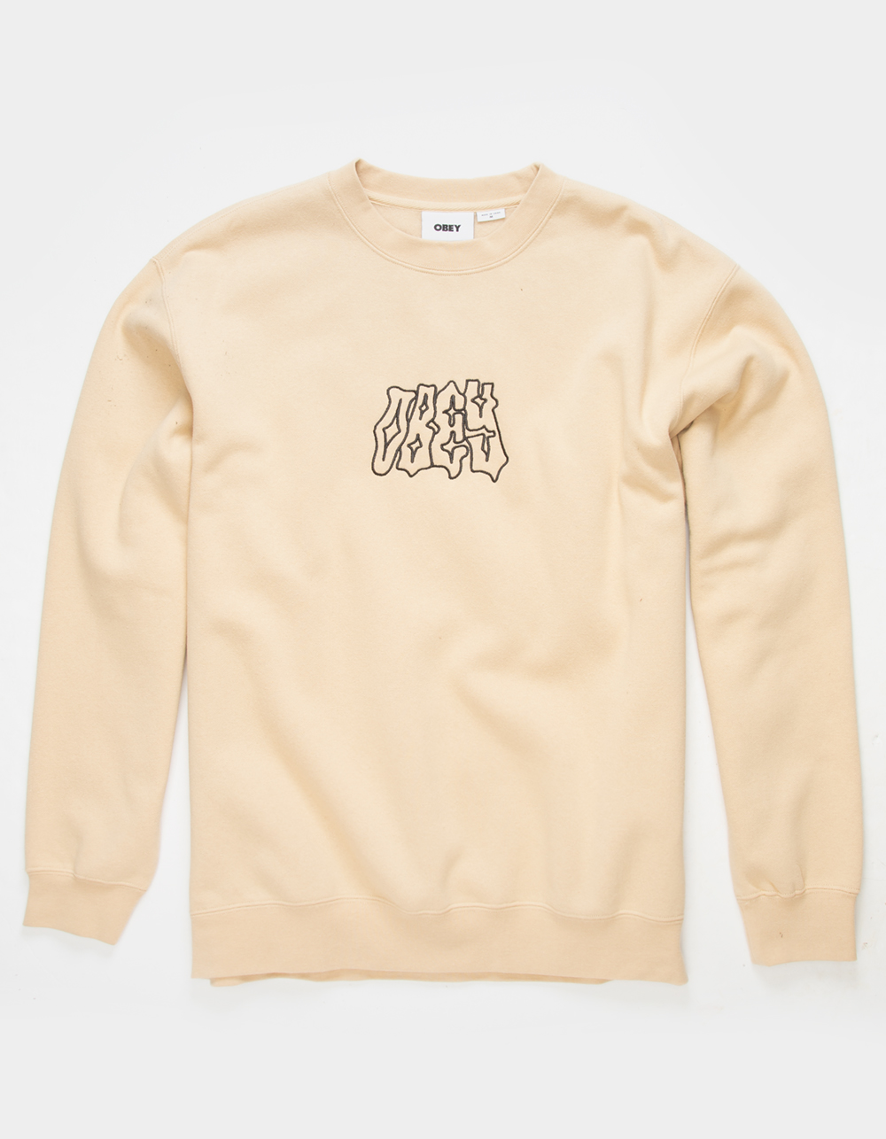 OBEY Rabid Mens Crewneck Sweatshirt - SAND | Tillys