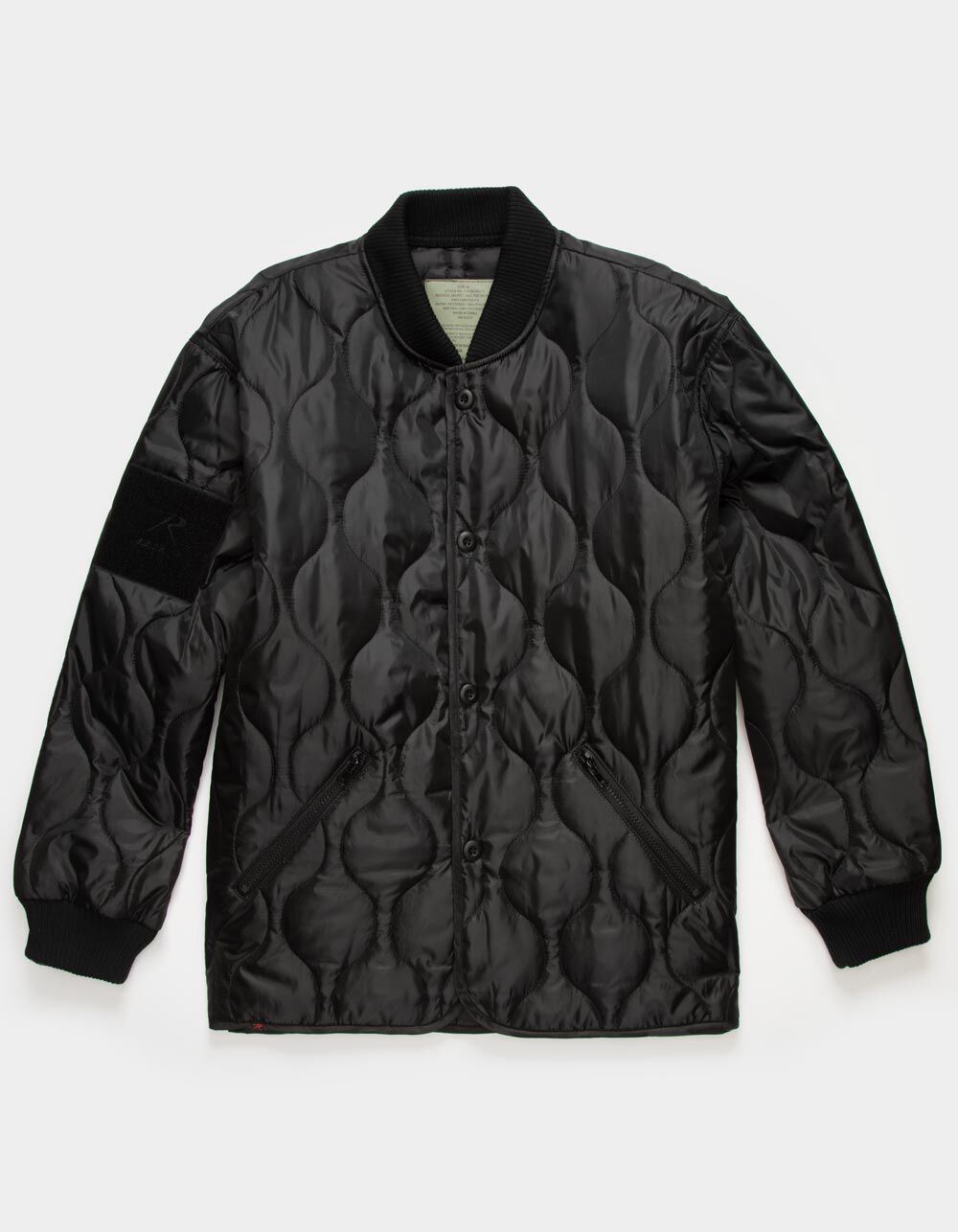 ROTHCO Quilted Woobie Mens Black Jacket - BLACK | Tillys