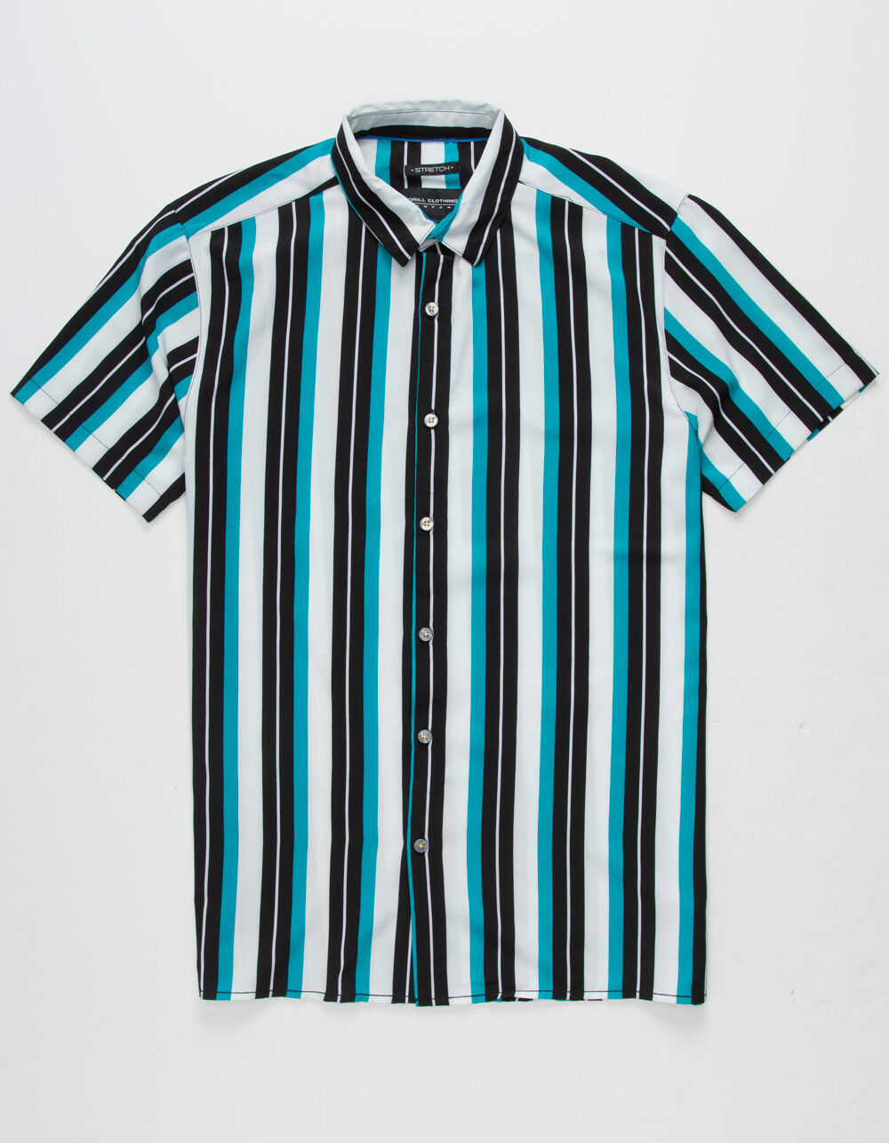 DRILL Stripe Mens Shirt - BLACK/BLUE | Tillys