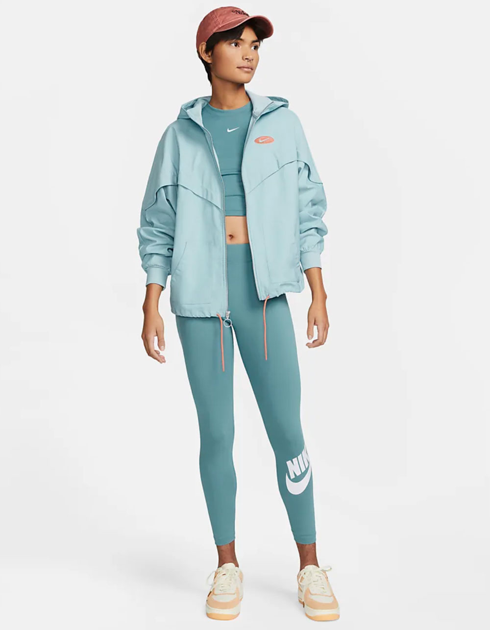 NIKE Sportswear Essential Women Slim-Fit Crop Tee - TEAL BLUE | Tillys