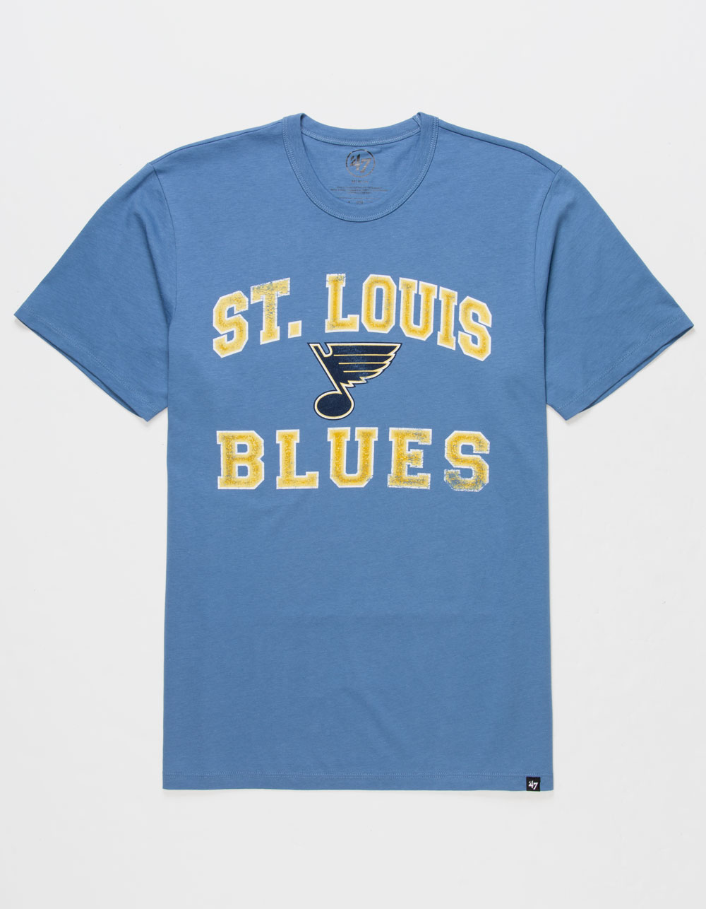 47 St Louis Blues Mens Womens Union Arch Franklin Tee Adult Cadet Blue T-Shirt