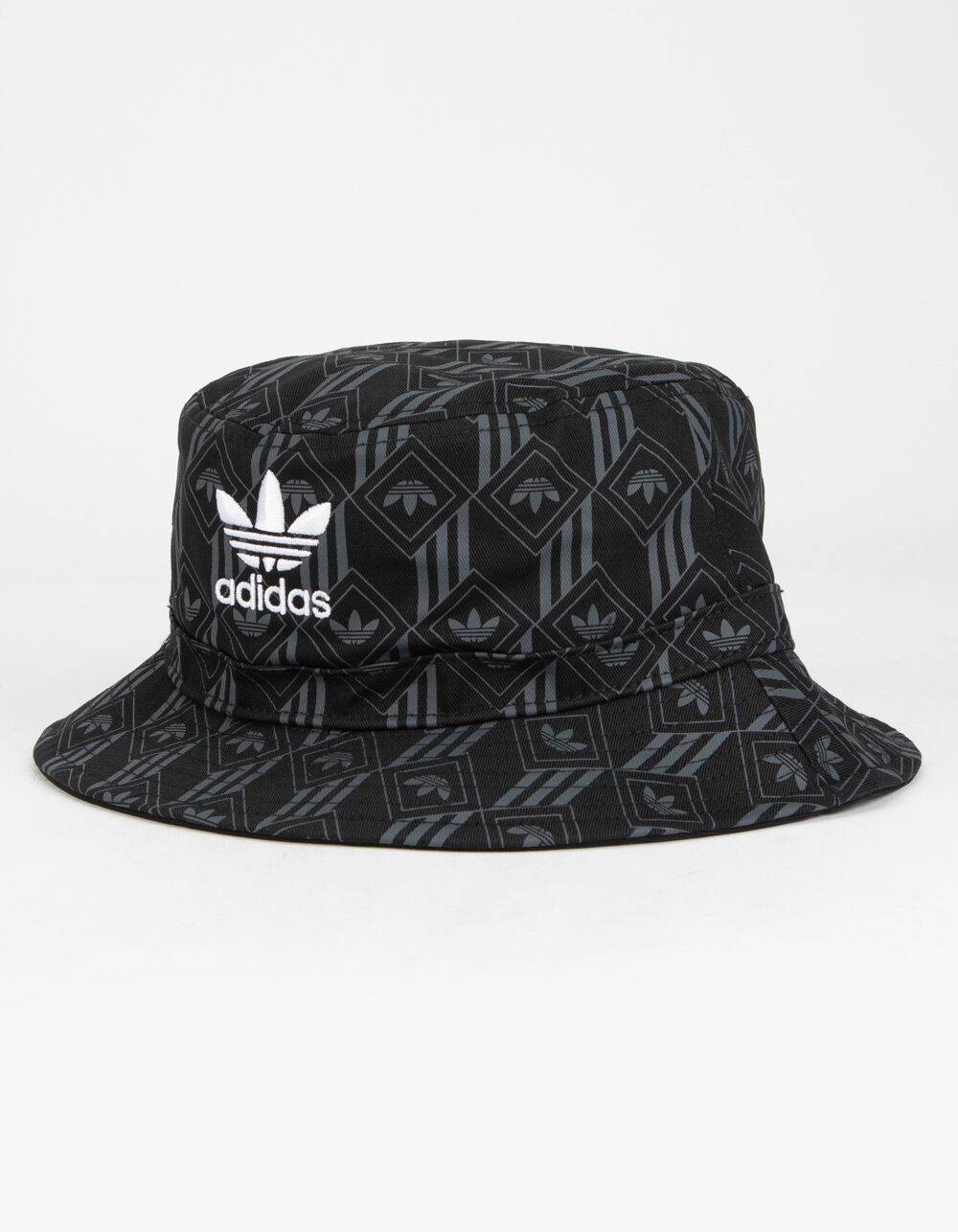 Adidas Trefoil Monogram Bucket Hat Black 1 Size - Originals Hats