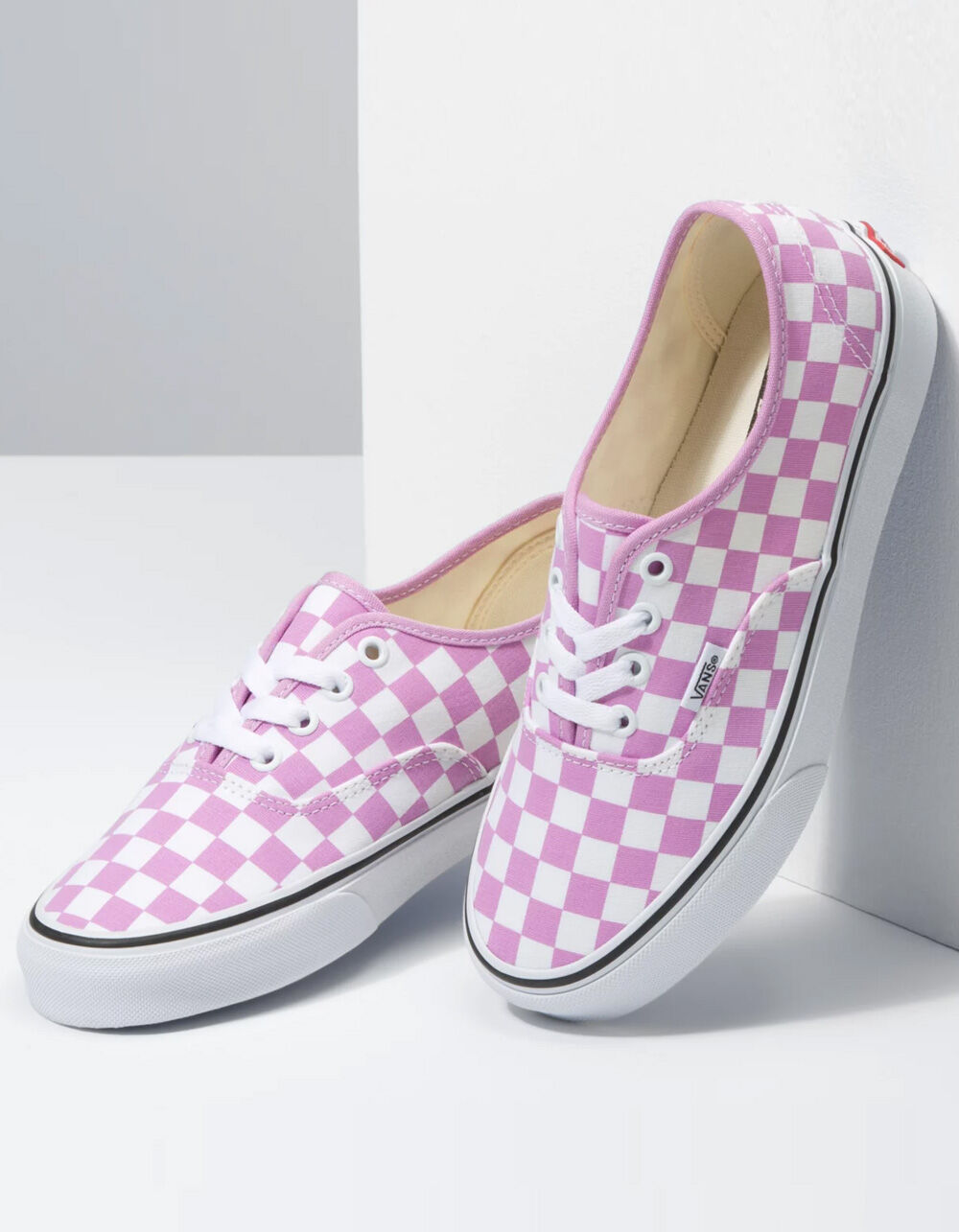 VANS Checkerboard Authentic Womens Orchid & True White Shoes - ORCHID ...