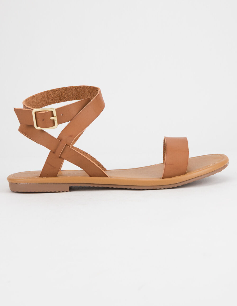 CITY CLASSIFIED Basic Ankle Wrap Womens Sandals - TAN | Tillys