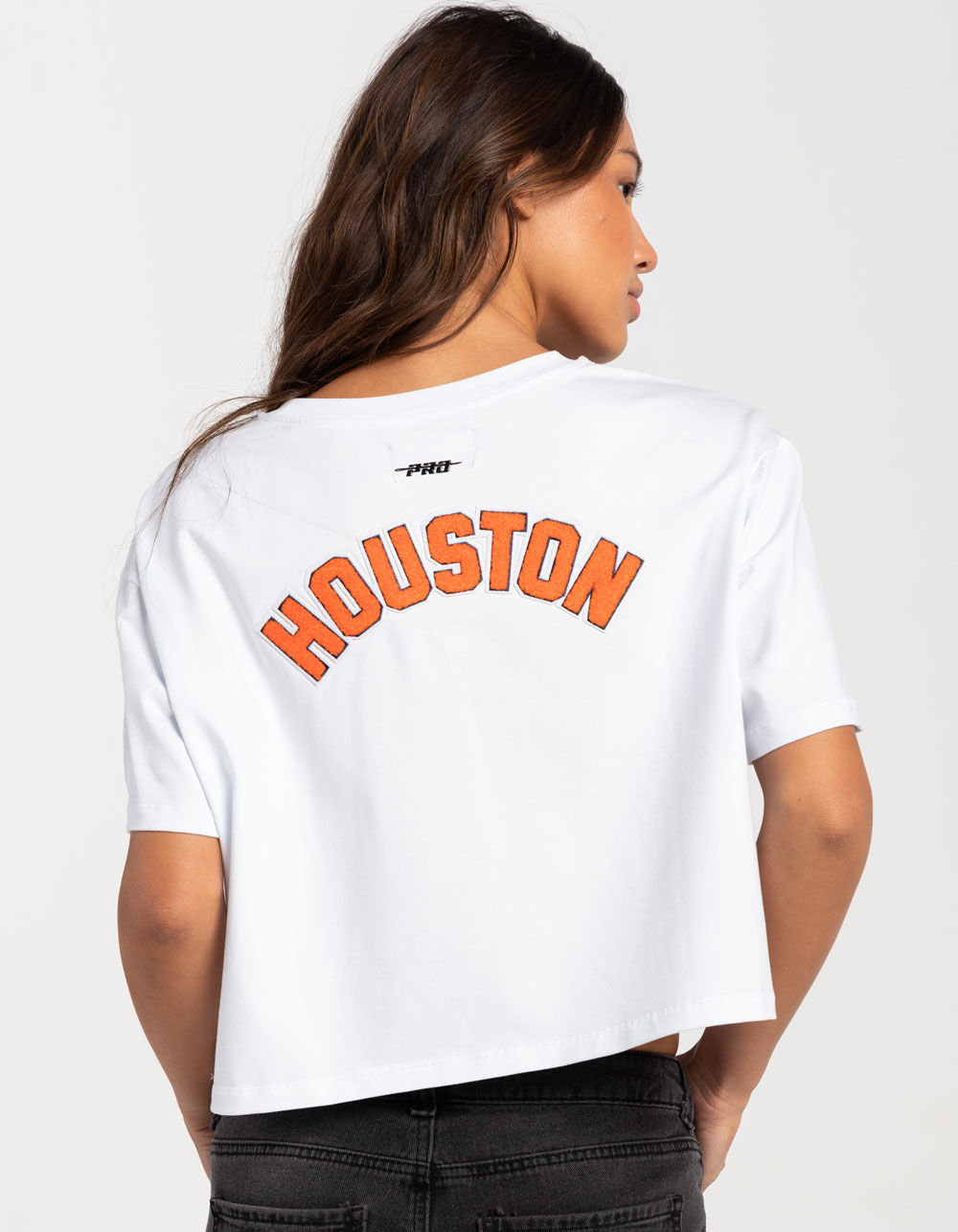 Girls Youth New Era Pink Houston Astros Jersey Stars V-Neck T-Shirt
