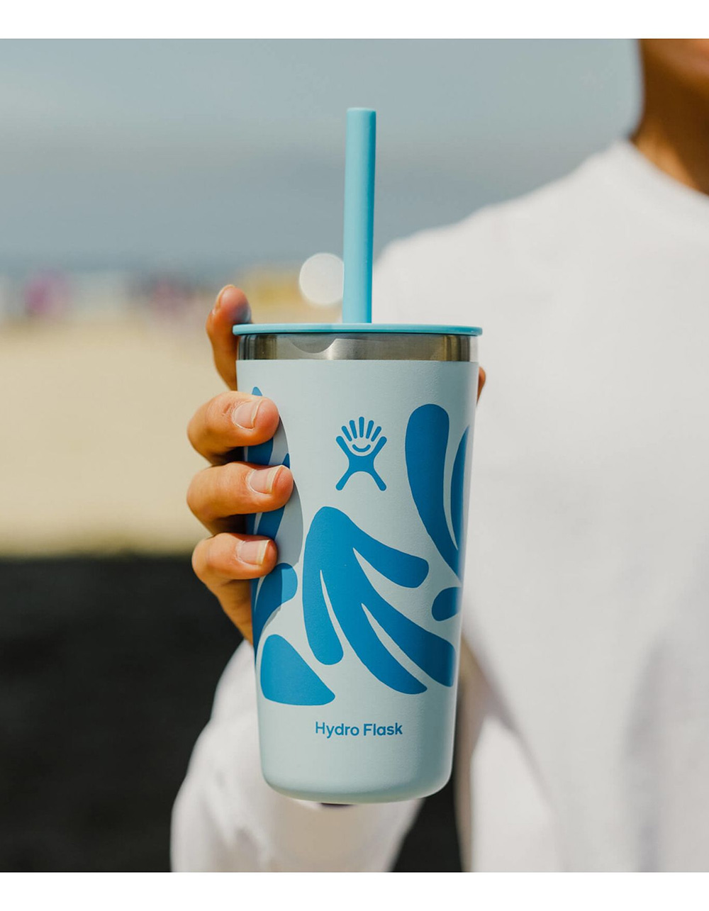 HYDRO FLASK Ty Williams 20 oz All Around Tumbler Surf Artist Series -  Limited Edition - BEACH BLUE