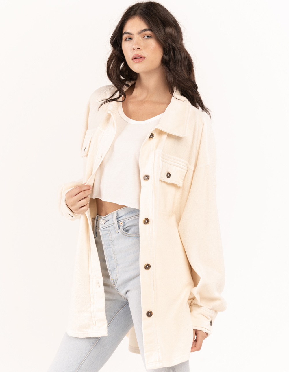 FREE PEOPLE Ruby Womens Jacket - CHAMPAGNE | Tillys