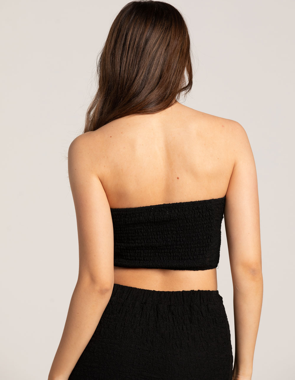 WEST OF MELROSE Textured Womens Tube Top