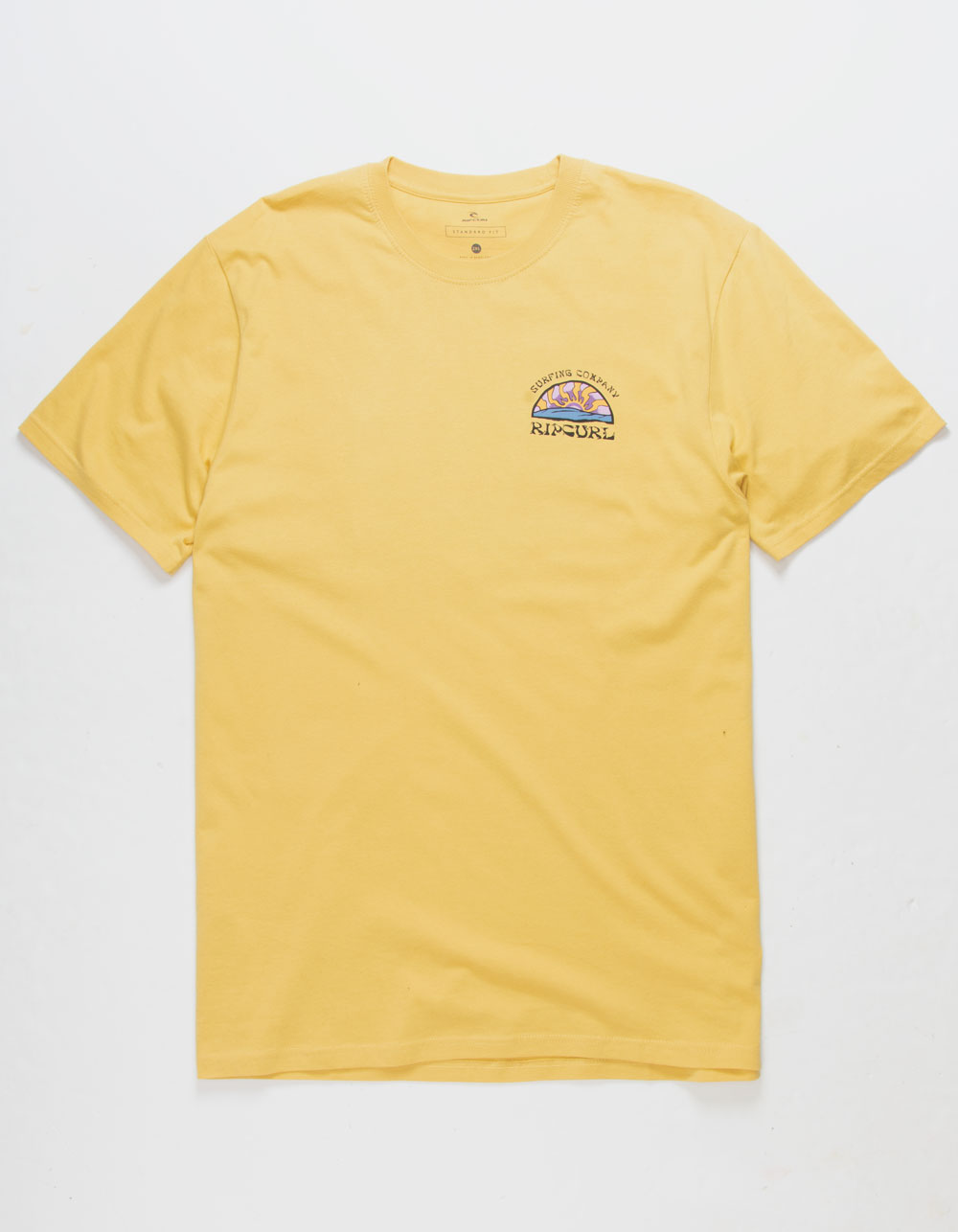 RIP CURL Rays And Hazed Mens Tee - MUSTARD | Tillys