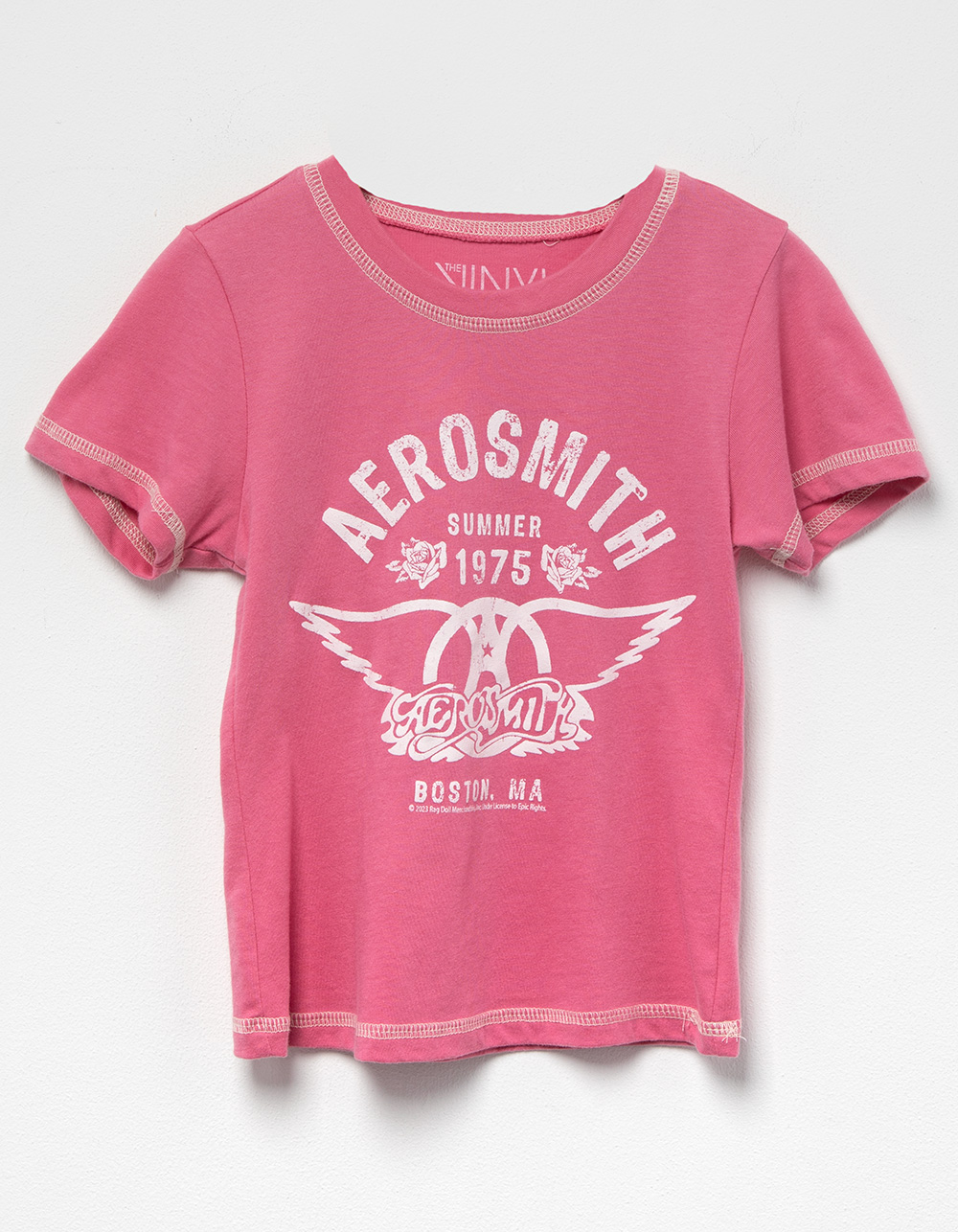 Aerosmith Girls Baby Tee Tee - PINK | Tillys