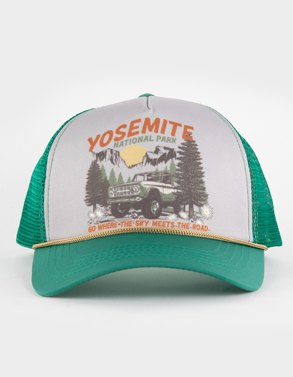 Yosemite Trucker Hat - Green - One Size