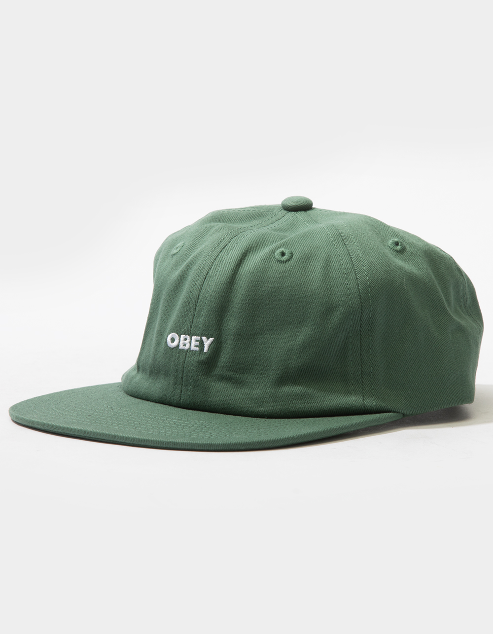 OBEY Bold Twill 6 Panel Mens Strapback Hat - GREEN | Tillys