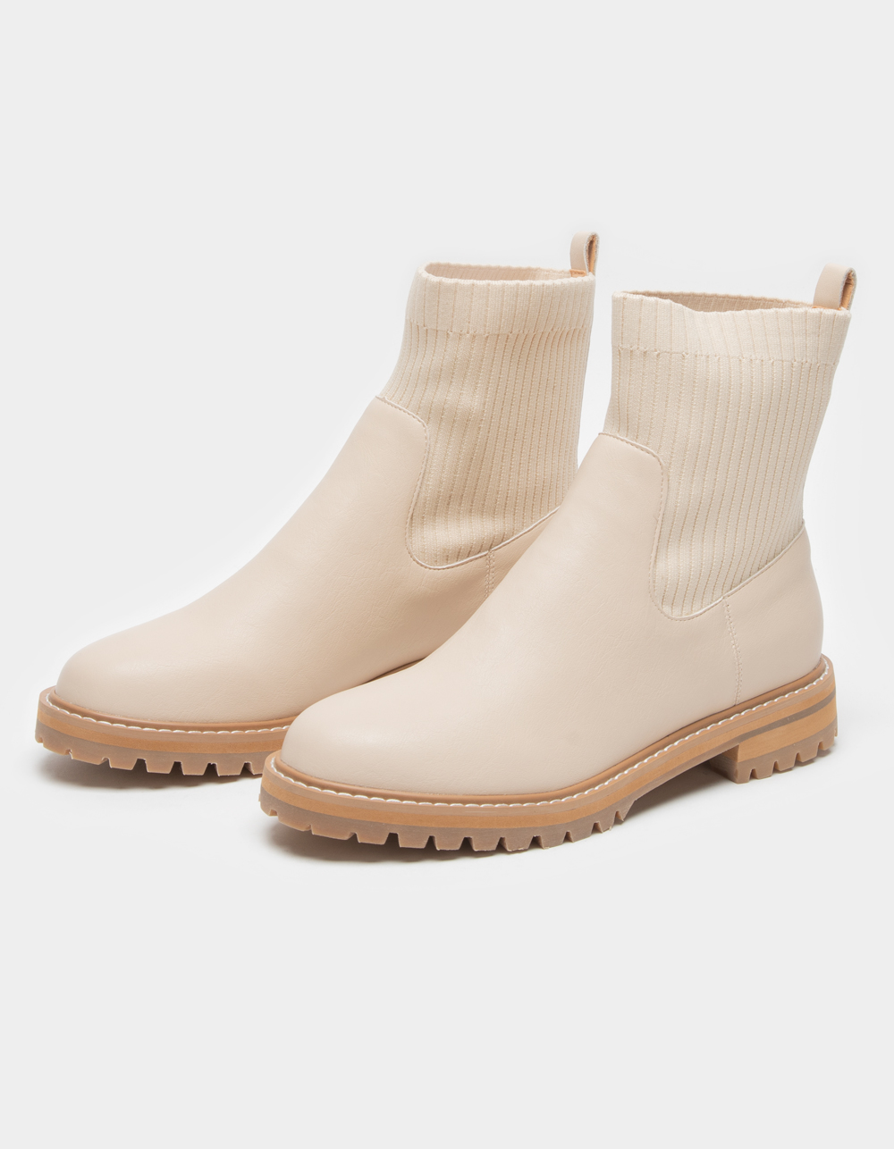 OASIS SOCIETY Womens Knit Chelsea Boot - BEIGE | Tillys