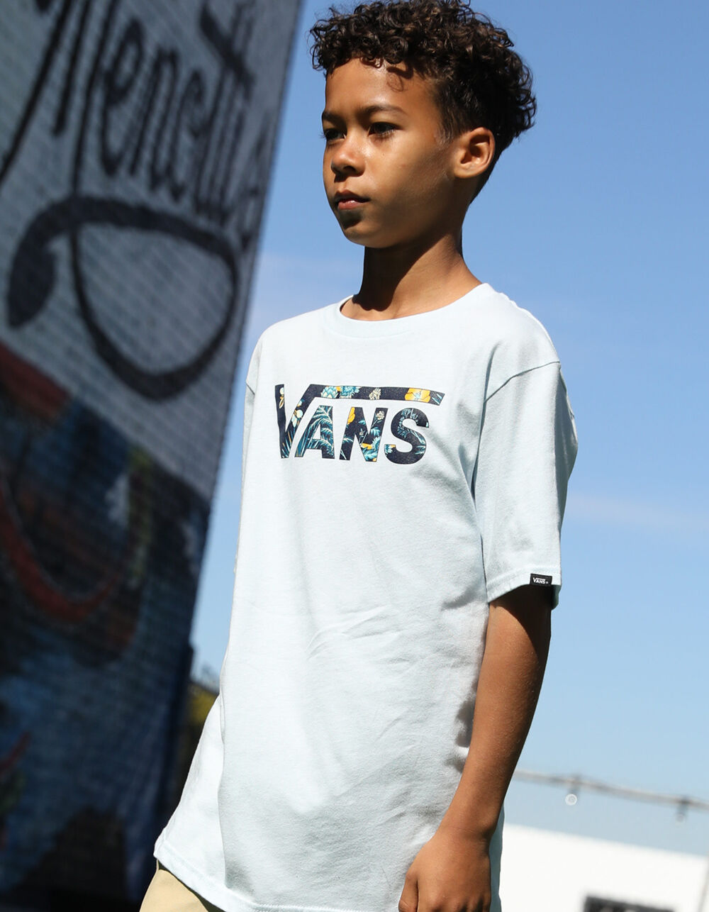VANS Califas Classic Logo Vans T-Shirt - LIGHT BLUE | Tillys