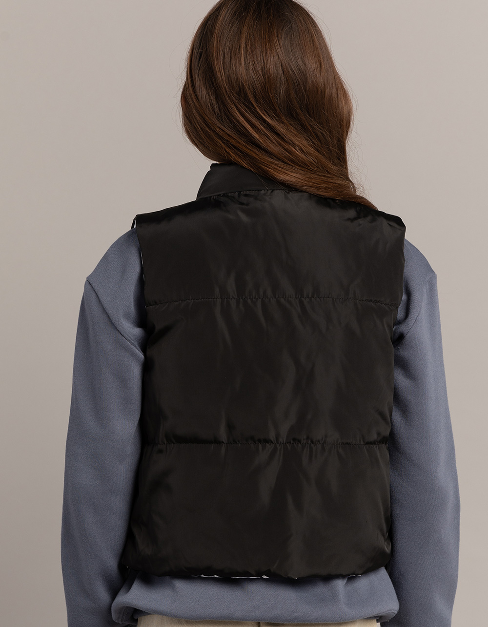 RSQ Girls Reversible Puffer Vest - BLACK COMBO | Tillys
